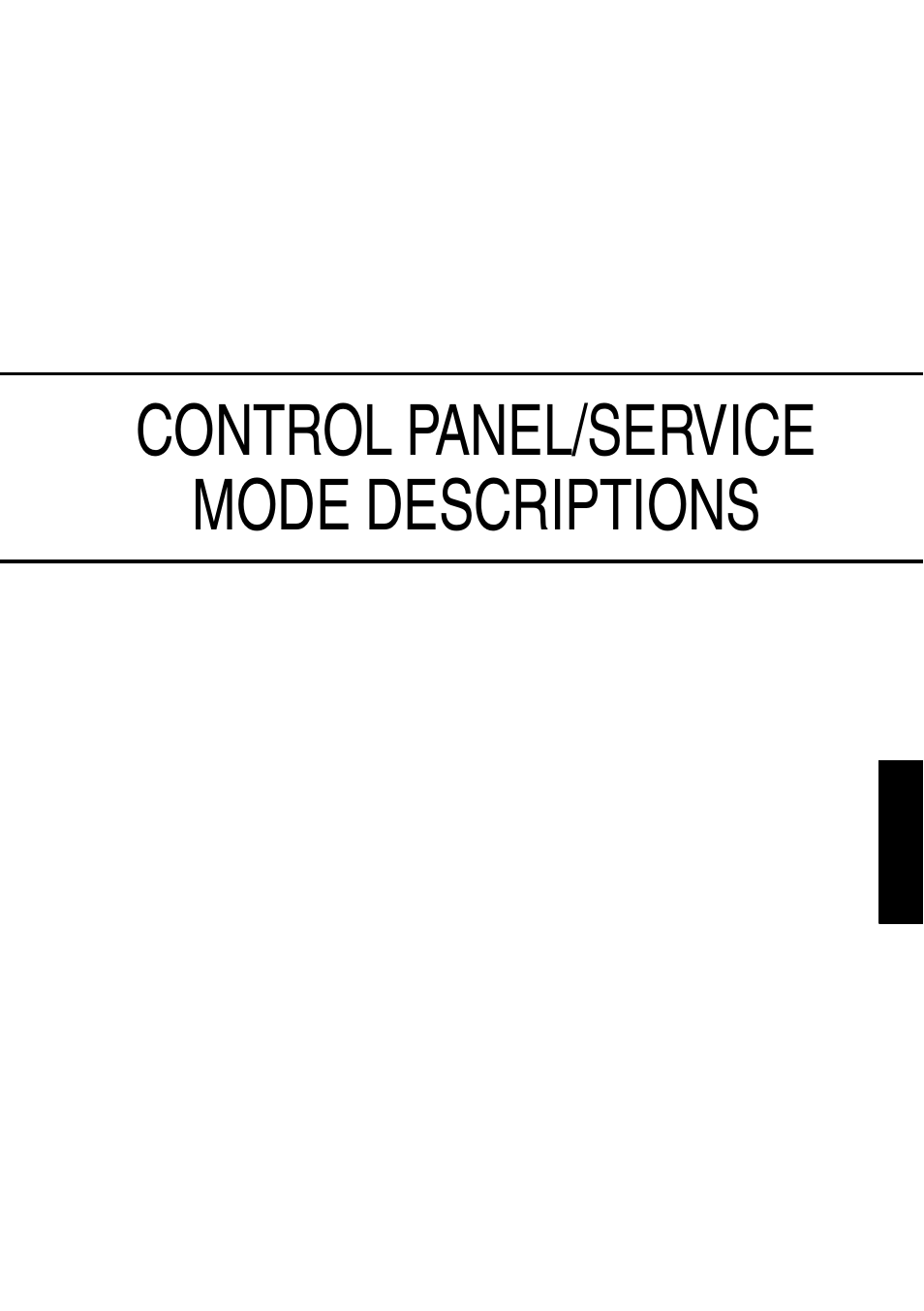Control panel/service mode descriptions | Konica Minolta PagePro 1390 MF User Manual | Page 76 / 178