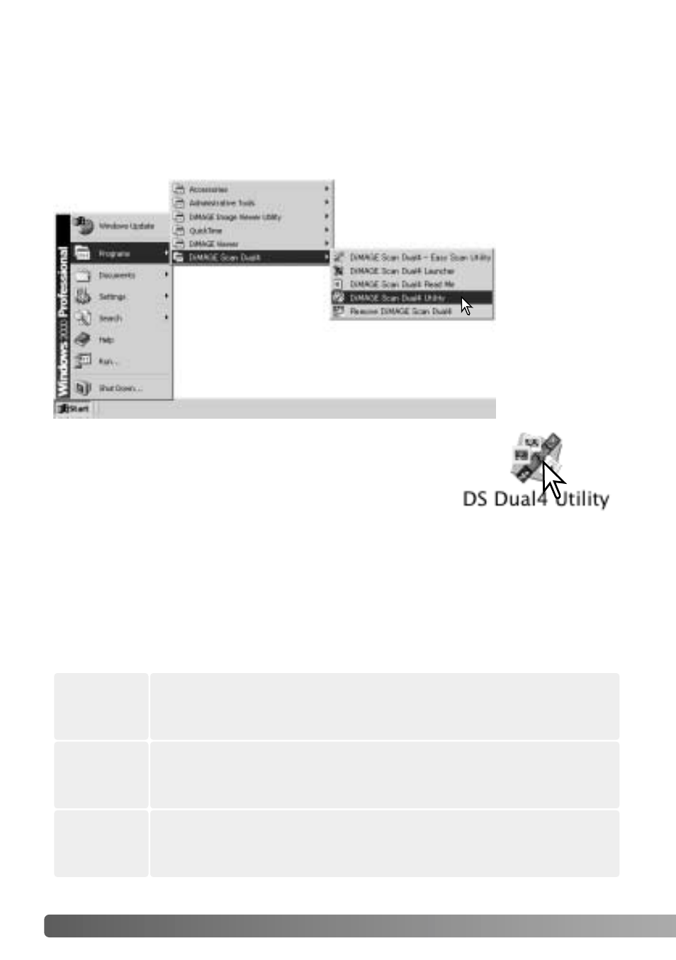 Basic scanning, Launching the dimage scan utility, Scanning basics | Konica Minolta IV User Manual | Page 28 / 100