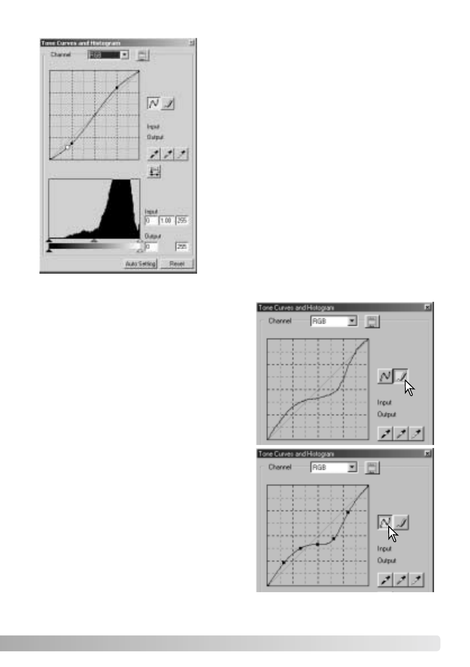 Drawing tone curves by freehand | Konica Minolta IV User Manual | Page 61 / 100