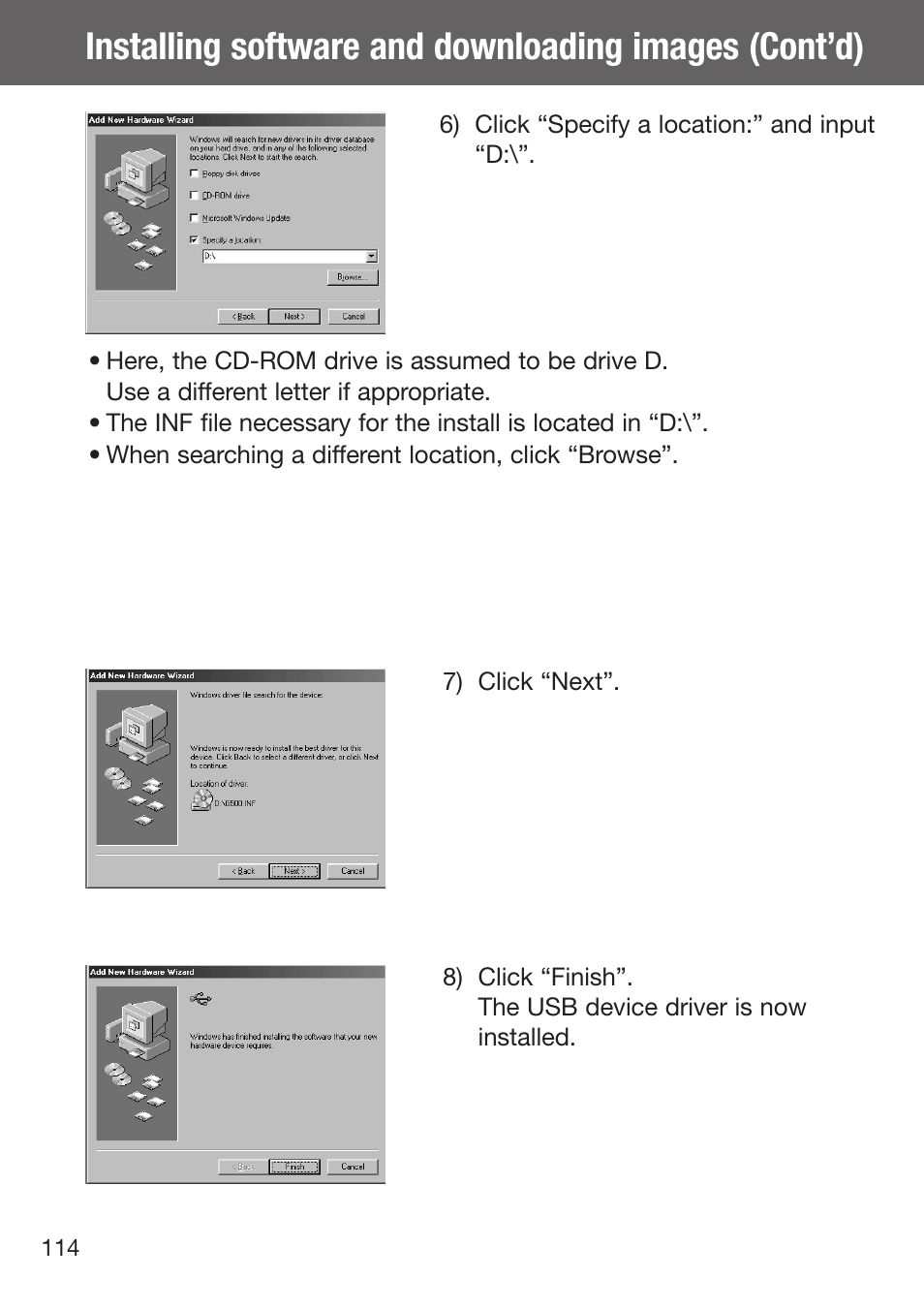 Konica Minolta DiMAGE G500 User Manual | Page 114 / 126