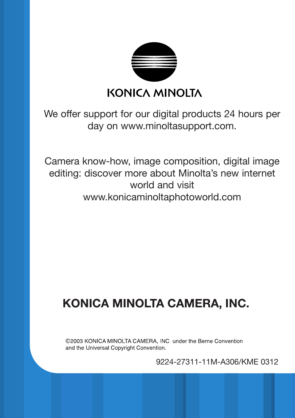 Konica Minolta DiMAGE G500 User Manual | Page 126 / 126