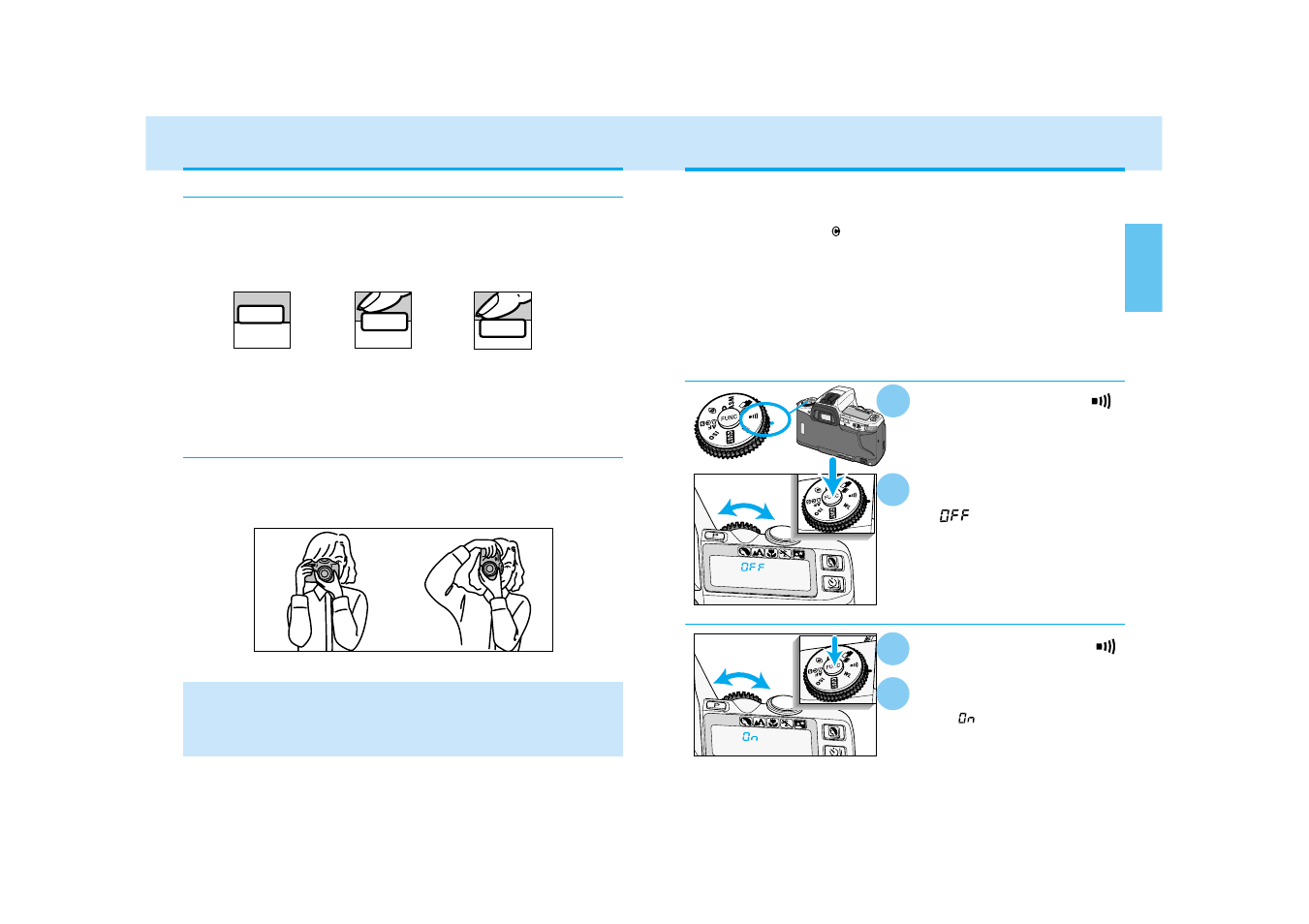 Handling the camera, Audio signal | Konica Minolta DYNAX 3 User Manual | Page 15 / 65