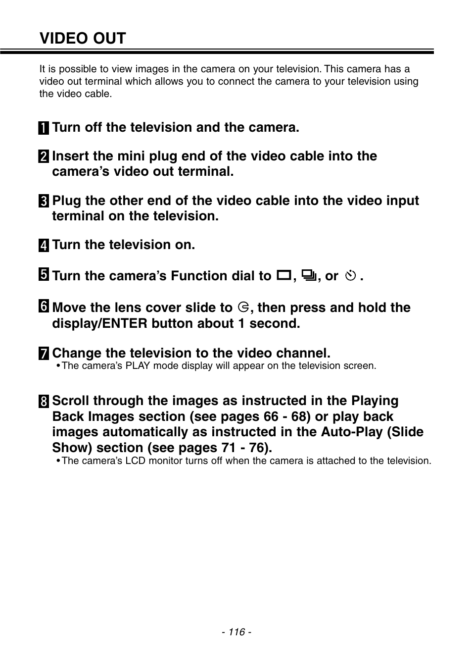 Video out | Konica Minolta pmn User Manual | Page 117 / 131