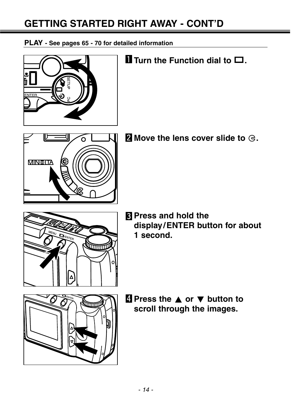 Getting started right away - cont’d | Konica Minolta pmn User Manual | Page 15 / 131