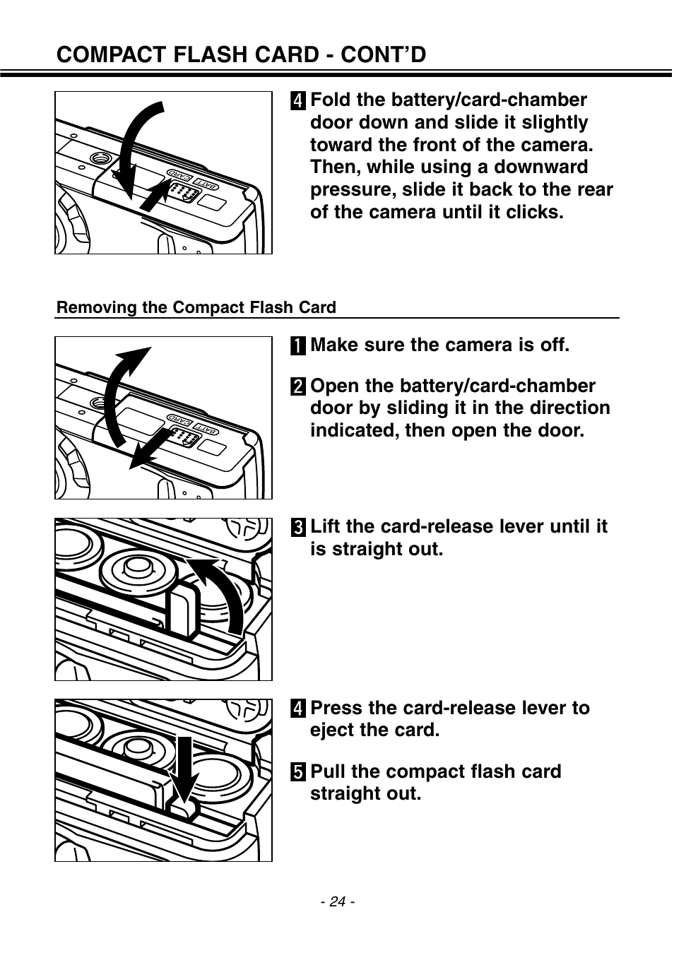 Compact flash card - cont’d | Konica Minolta pmn User Manual | Page 25 / 131