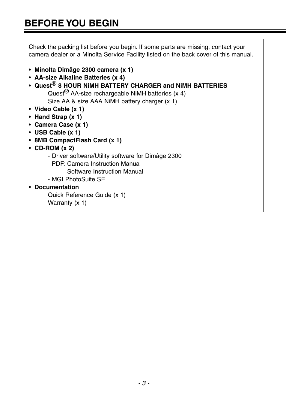 Before you begin | Konica Minolta pmn User Manual | Page 4 / 131