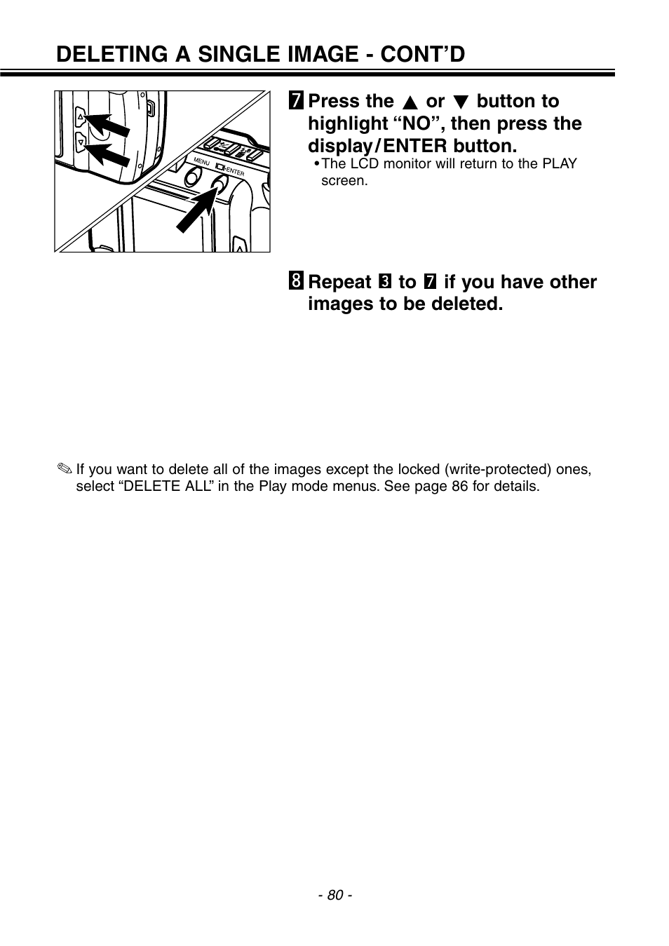Deleting a single image - cont’d | Konica Minolta pmn User Manual | Page 81 / 131