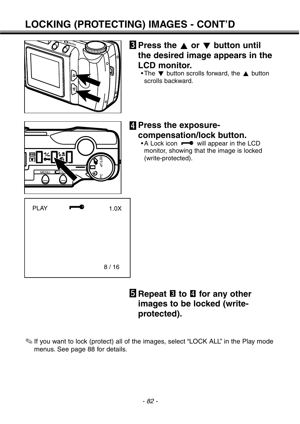 Locking (protecting) images - cont’d | Konica Minolta pmn User Manual | Page 83 / 131