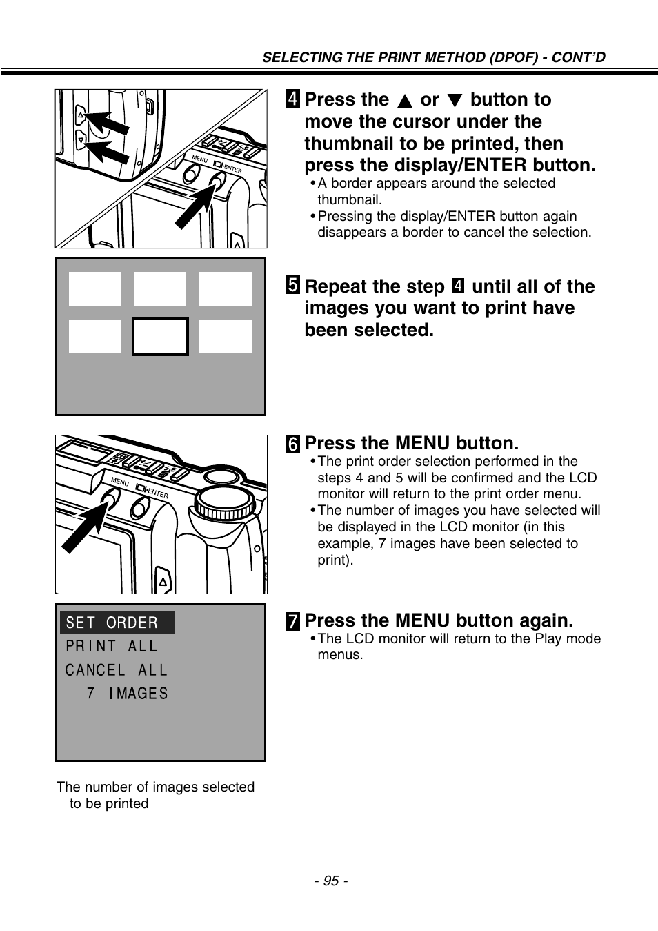 Press the menu button again | Konica Minolta pmn User Manual | Page 96 / 131