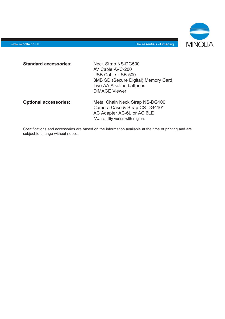 Konica Minolta X 20 User Manual | Page 5 / 6