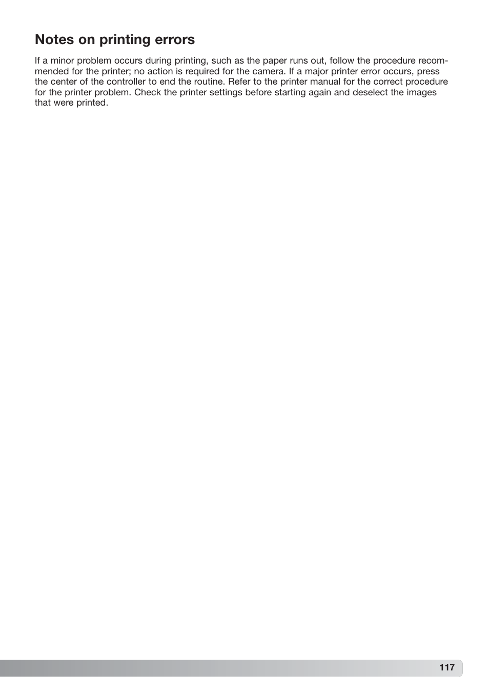 Notes on printing errors | Konica Minolta xg User Manual | Page 117 / 132
