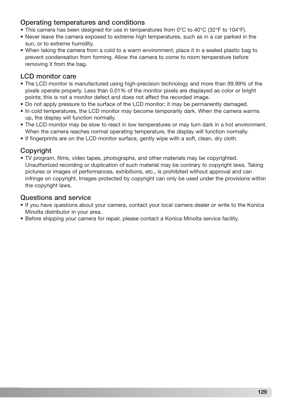 Konica Minolta xg User Manual | Page 129 / 132
