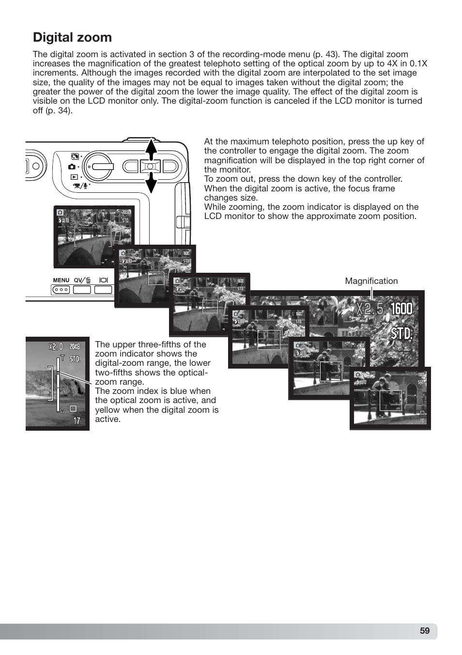 Digital zoom | Konica Minolta xg User Manual | Page 59 / 132