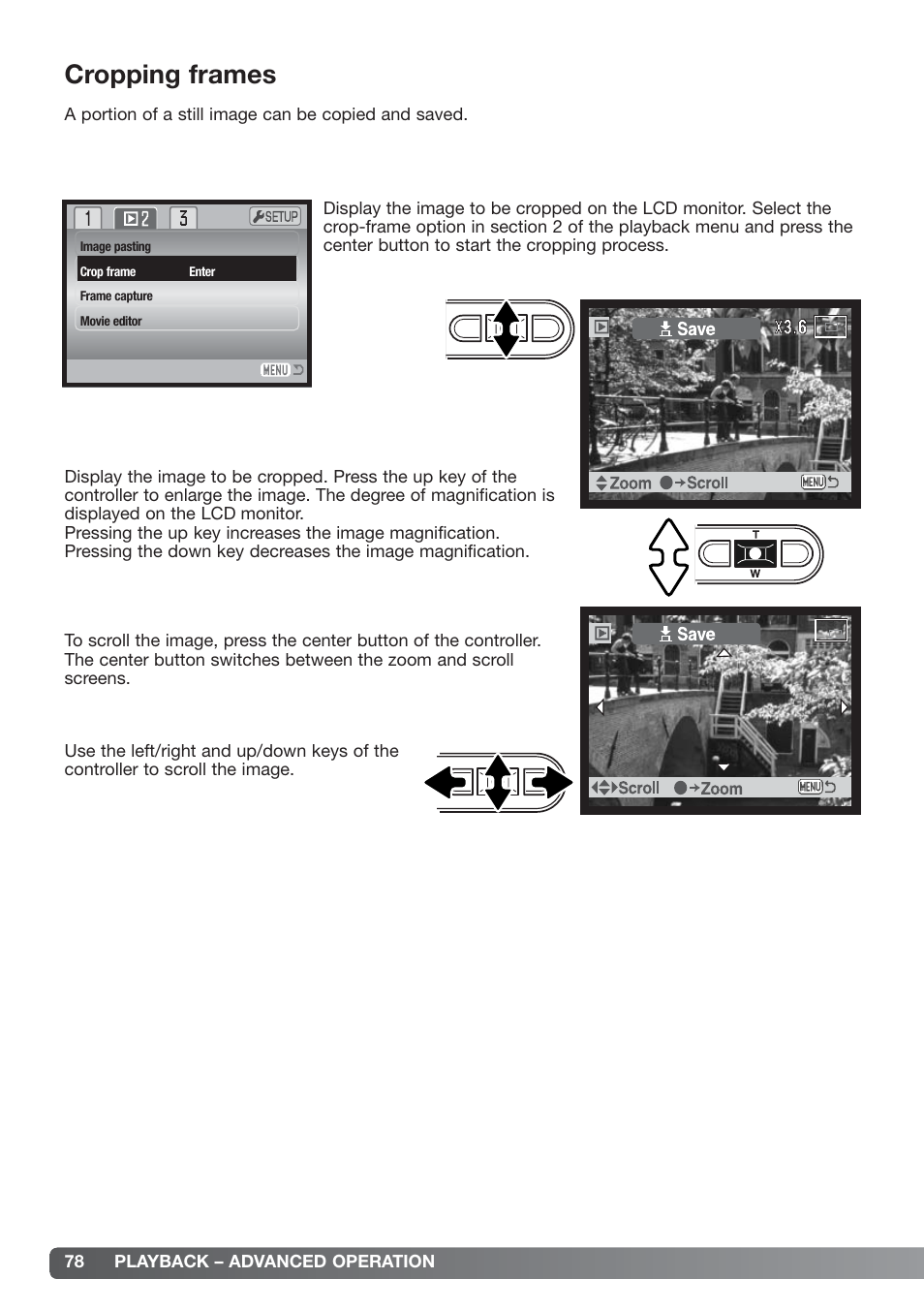 Cropping frames | Konica Minolta xg User Manual | Page 78 / 132