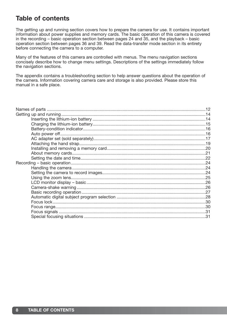 Konica Minolta xg User Manual | Page 8 / 132