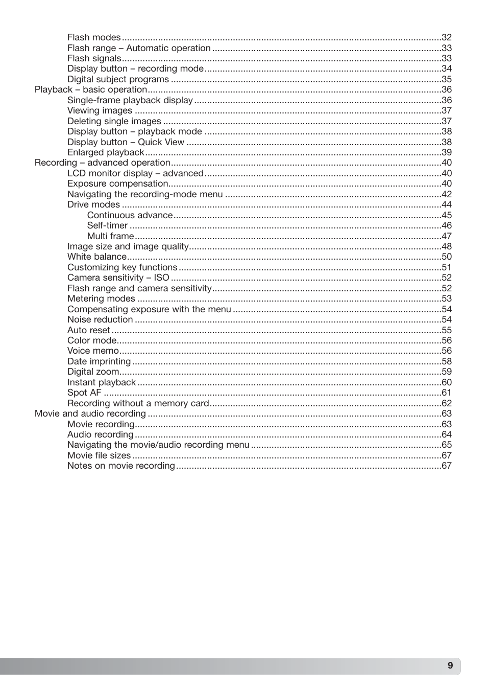 Konica Minolta xg User Manual | Page 9 / 132