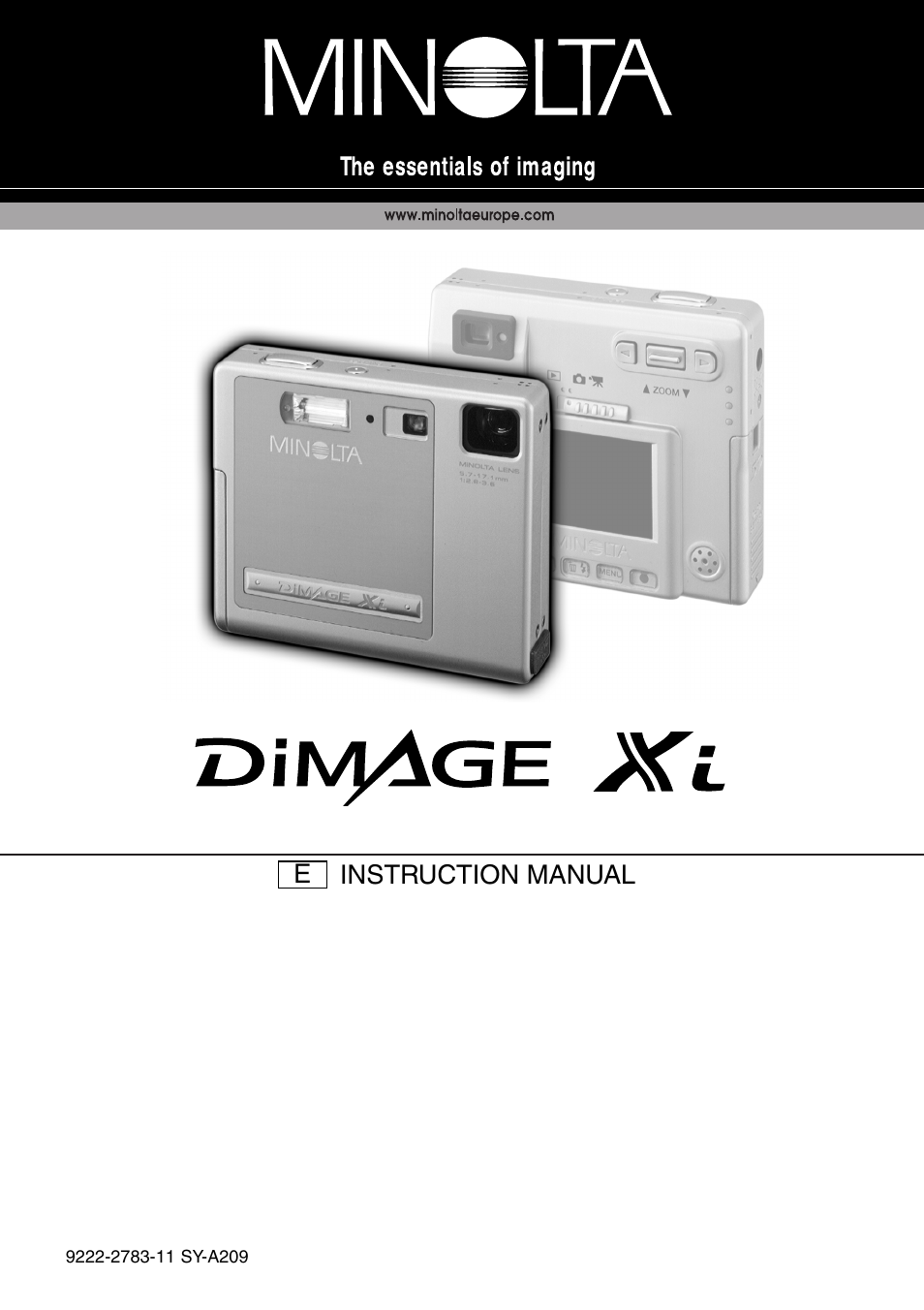 Konica Minolta DiMAGE Xi User Manual | 96 pages