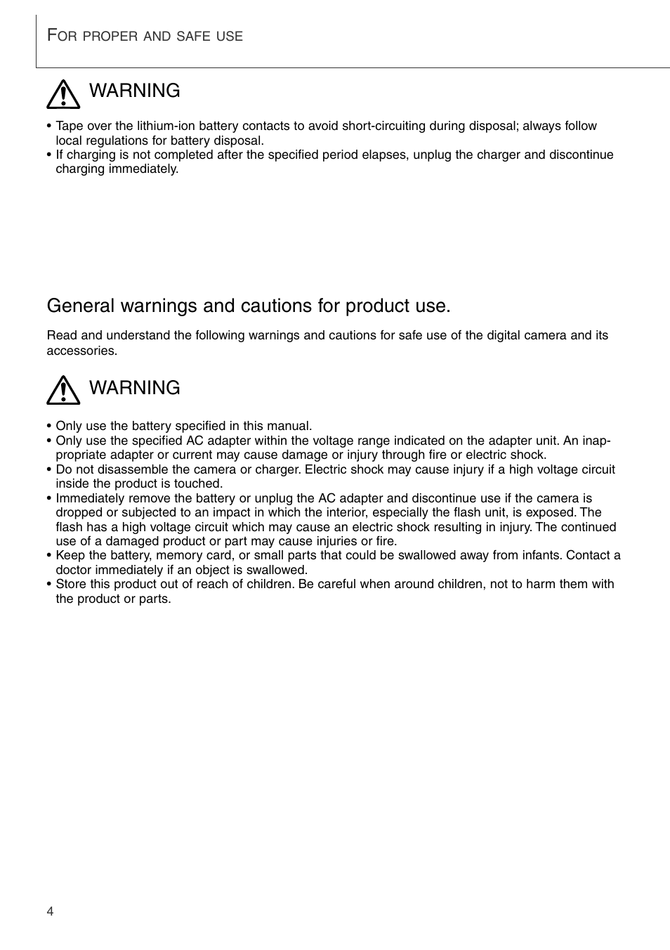 Konica Minolta DiMAGE Xi User Manual | Page 4 / 96