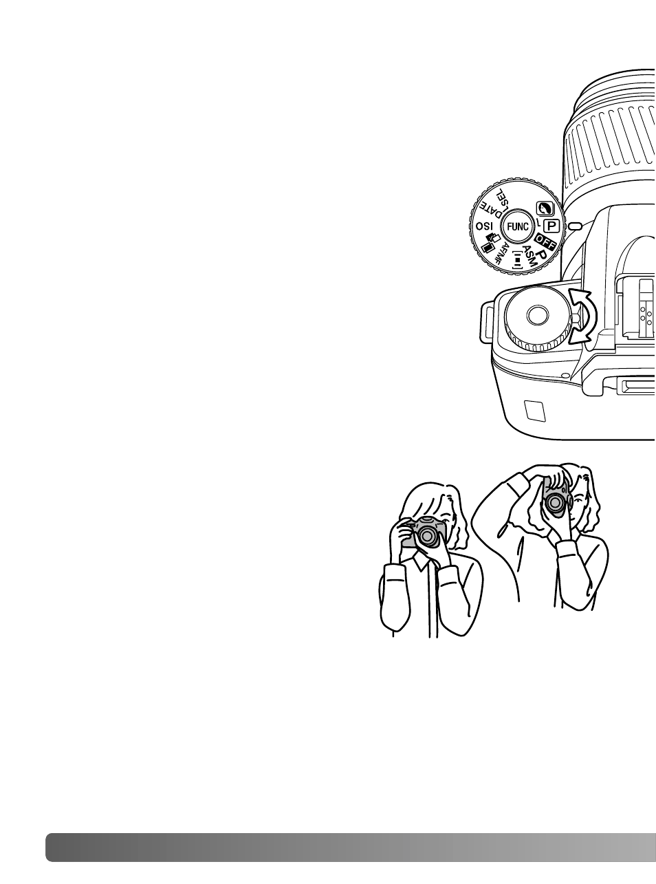 Basic operation, Handling the camera, Turning the camera on | Konica Minolta MAXXUM 50 User Manual | Page 20 / 64