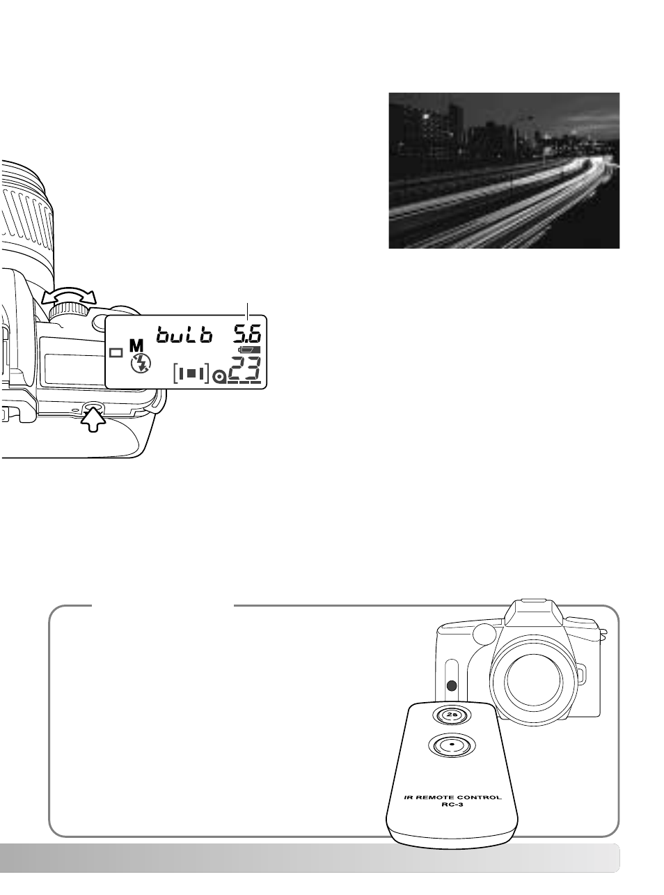 Bulb exposures, Date model | Konica Minolta MAXXUM 50 User Manual | Page 45 / 64