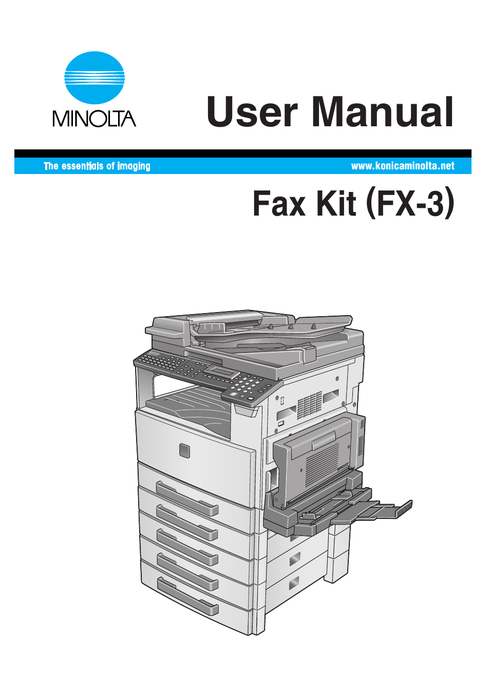 Konica Minolta Fax Kit (FX-3) User Manual | 160 pages