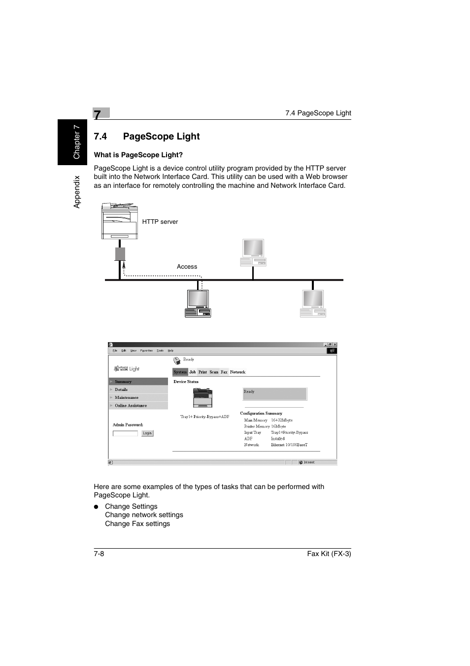 4 pagescope light | Konica Minolta Fax Kit (FX-3) User Manual | Page 151 / 160