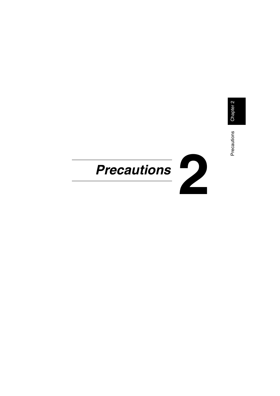 Ch.2 precautions, Precautions | Konica Minolta Fax Kit (FX-3) User Manual | Page 18 / 160