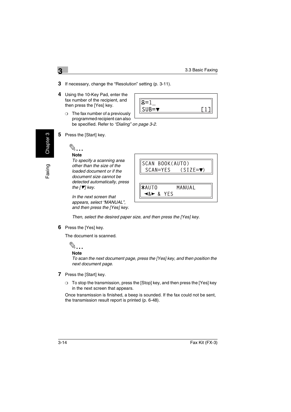 Konica Minolta Fax Kit (FX-3) User Manual | Page 43 / 160