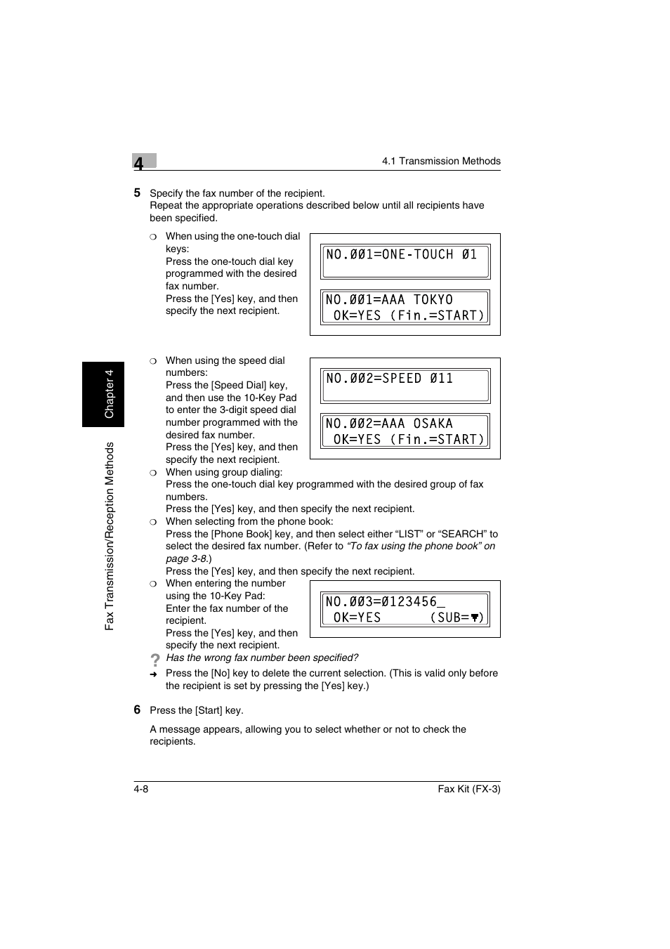 Konica Minolta Fax Kit (FX-3) User Manual | Page 59 / 160