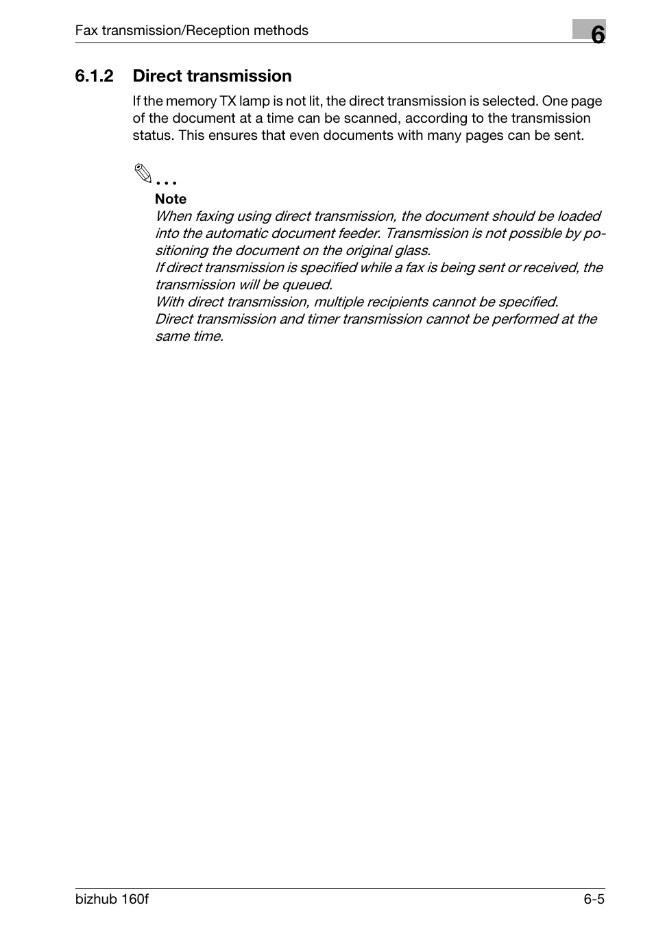 2 direct transmission, Direct transmission -5 | Konica Minolta bizhub 160f User Manual | Page 139 / 302