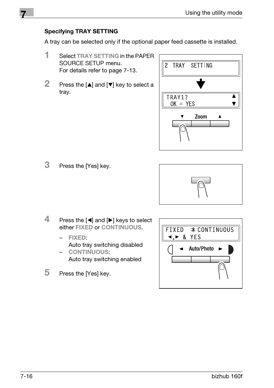 Specifying tray setting, Specifying tray setting -16 | Konica Minolta bizhub 160f User Manual | Page 180 / 302