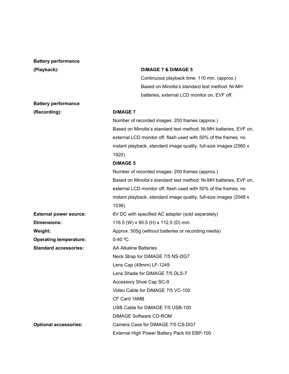 Konica Minolta Maxxum 5 User Manual | Page 6 / 8