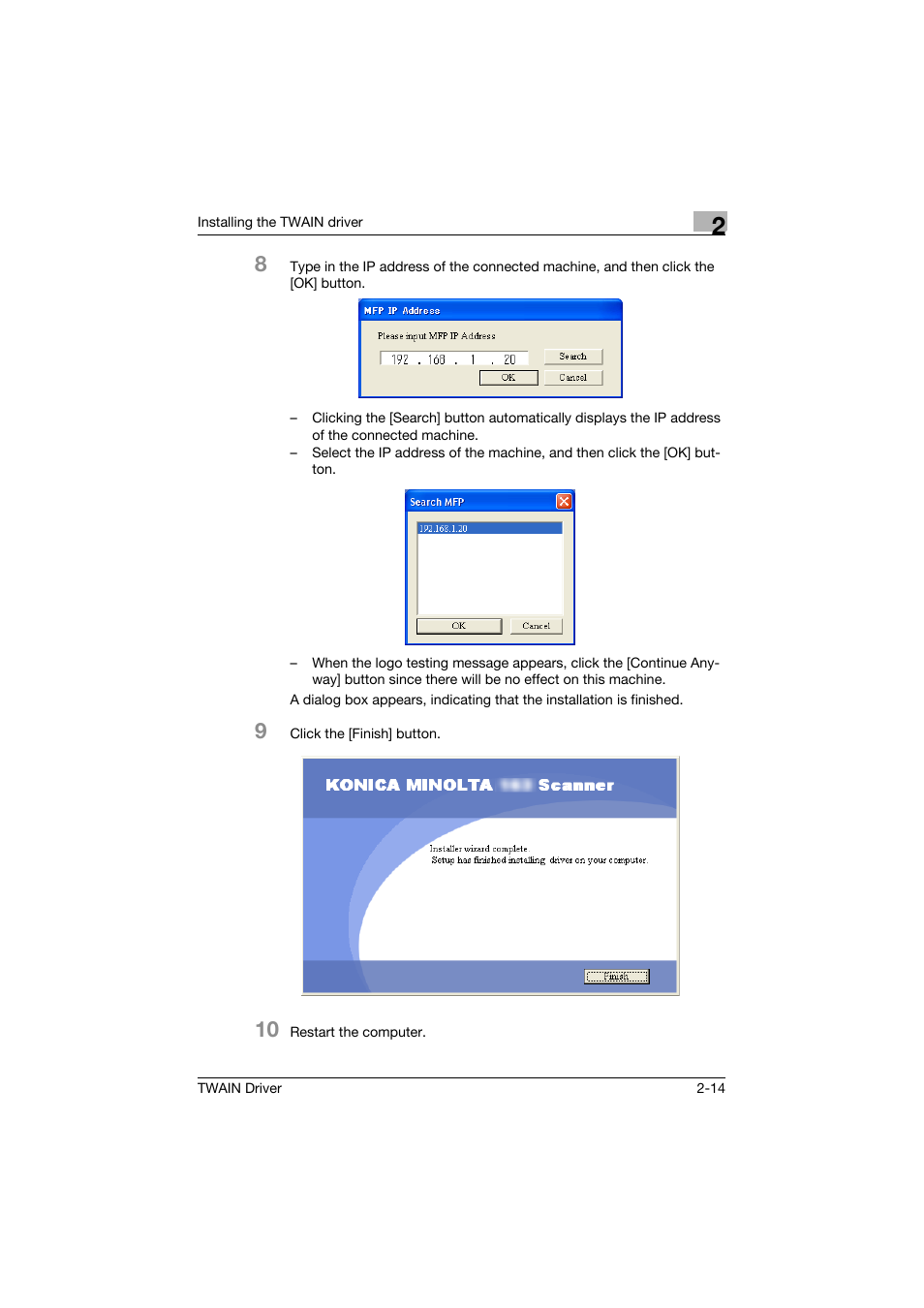 Konica Minolta TWIN Driver User Manual | Page 25 / 50