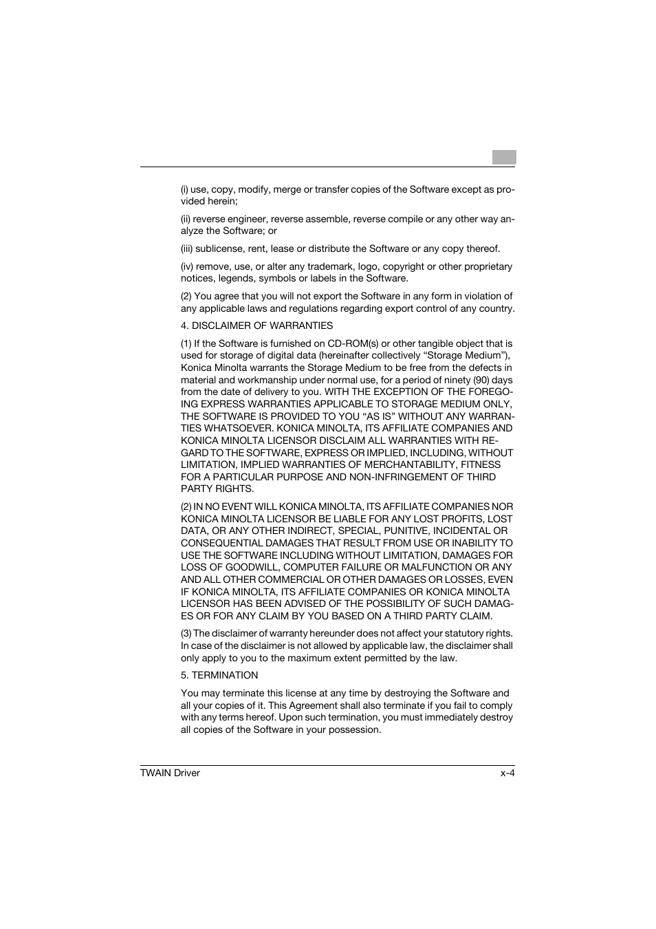 Konica Minolta TWIN Driver User Manual | Page 5 / 50