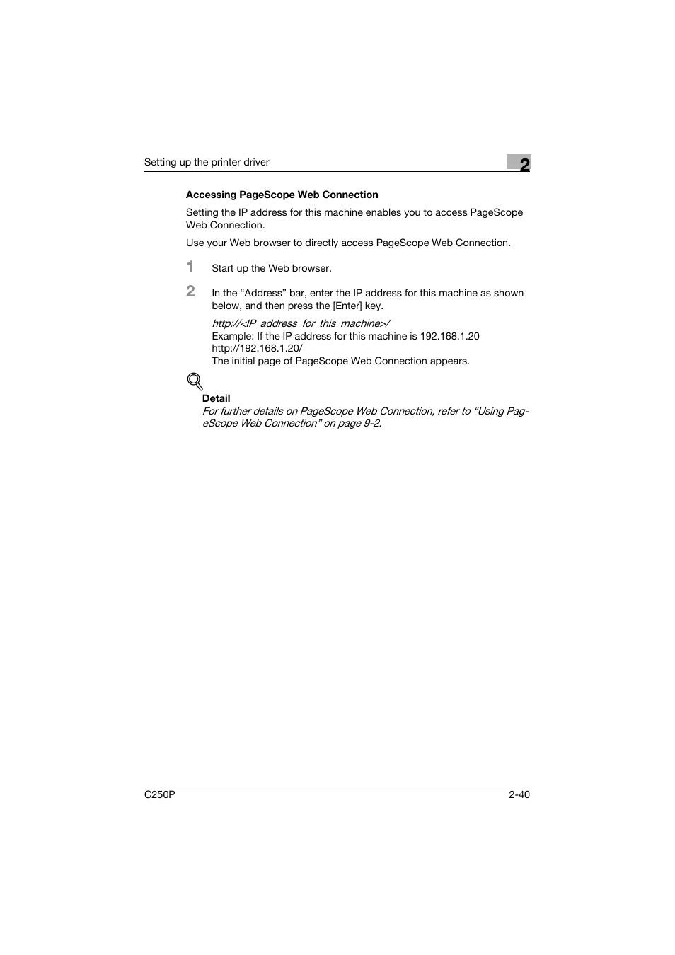 Konica Minolta C250P User Manual | Page 103 / 498