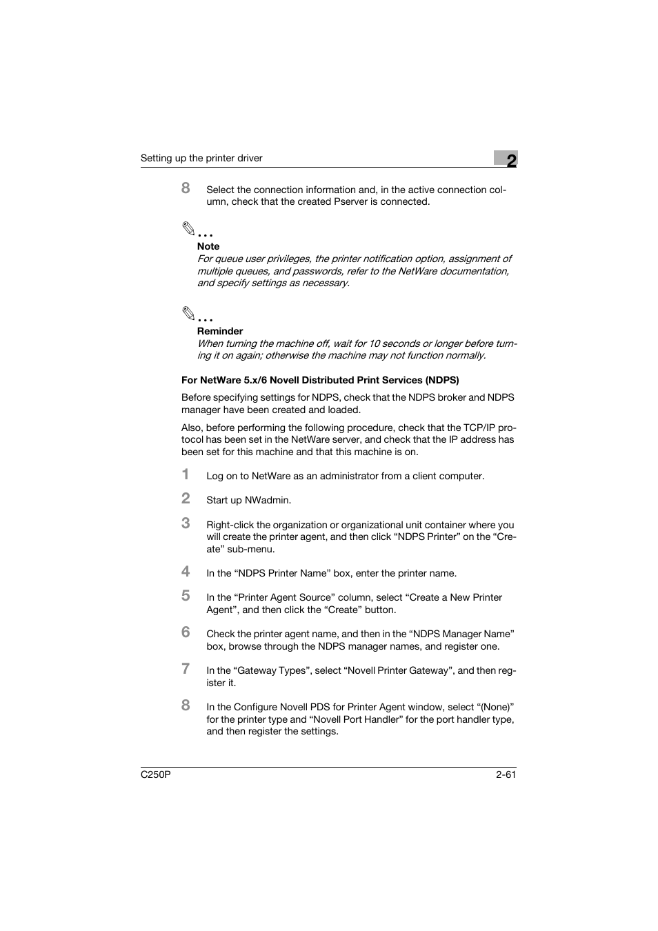Konica Minolta C250P User Manual | Page 124 / 498