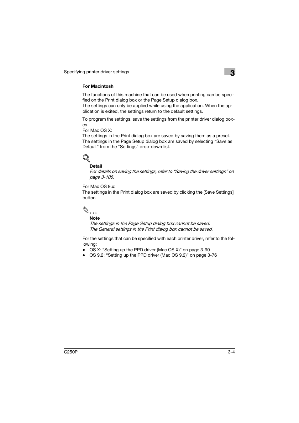For macintosh, For macintosh -4 | Konica Minolta C250P User Manual | Page 137 / 498