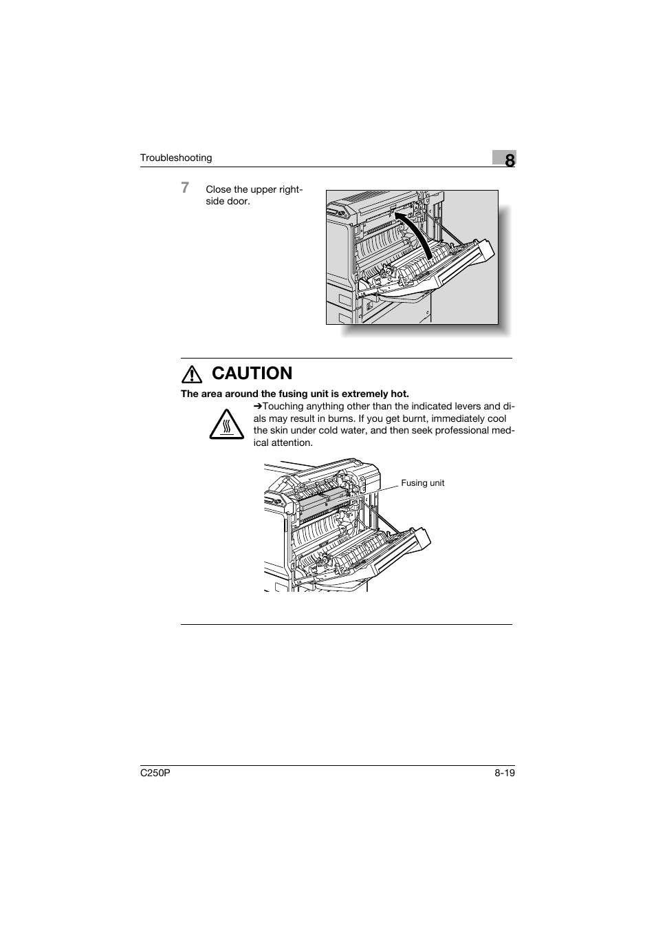 7 caution | Konica Minolta C250P User Manual | Page 384 / 498