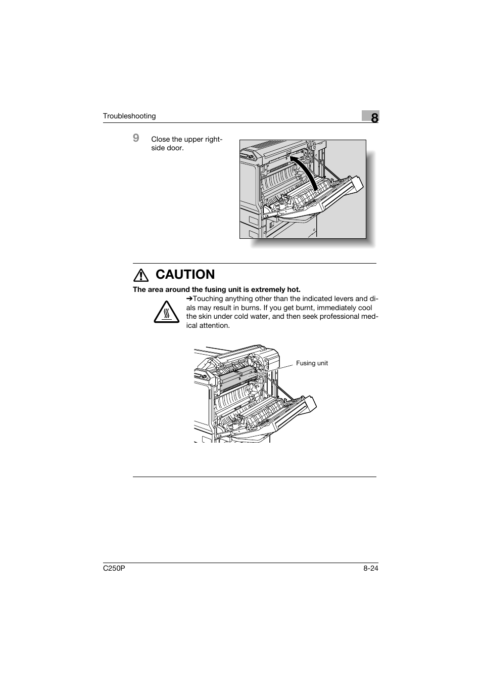 7 caution | Konica Minolta C250P User Manual | Page 389 / 498
