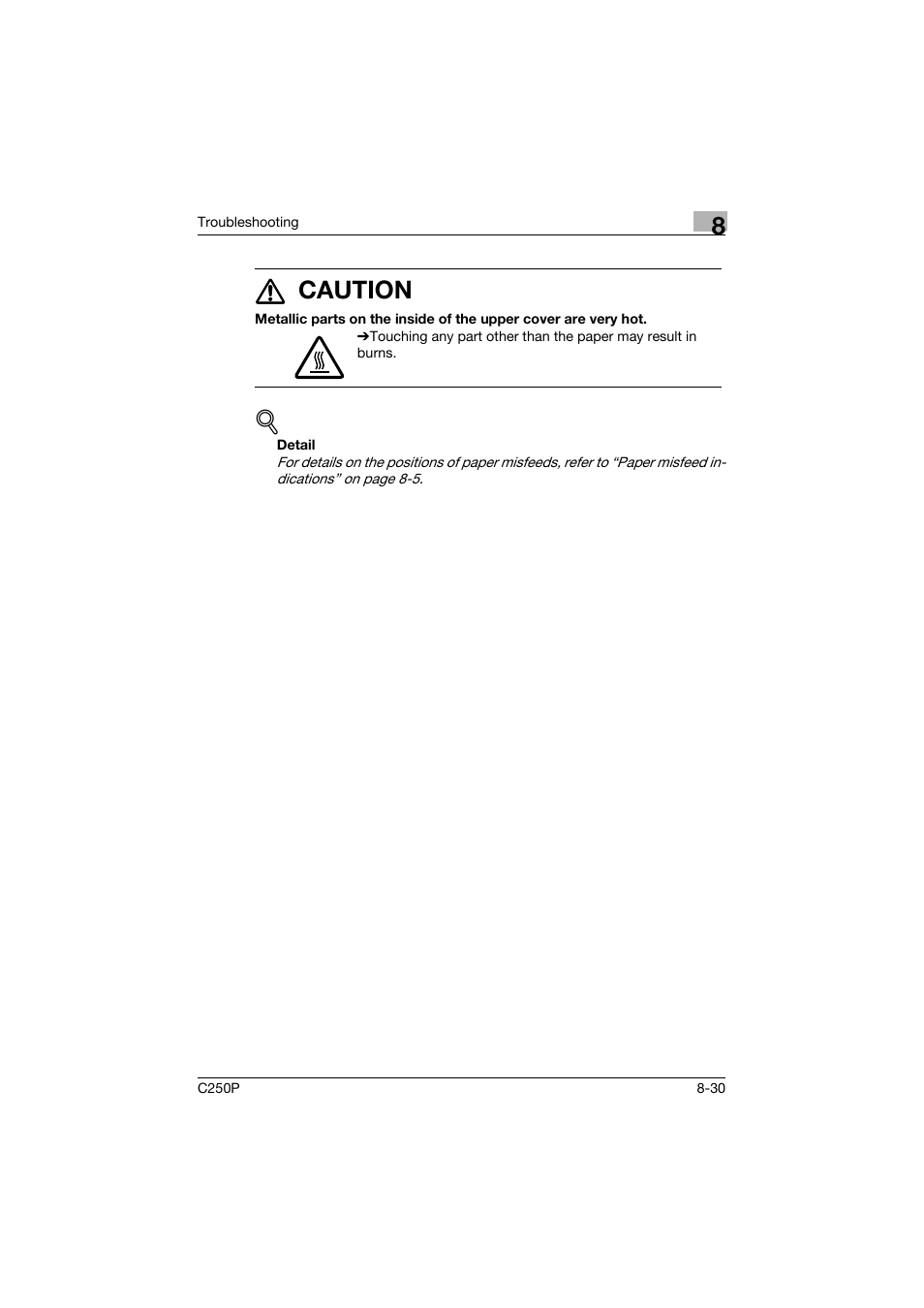 7 caution | Konica Minolta C250P User Manual | Page 395 / 498