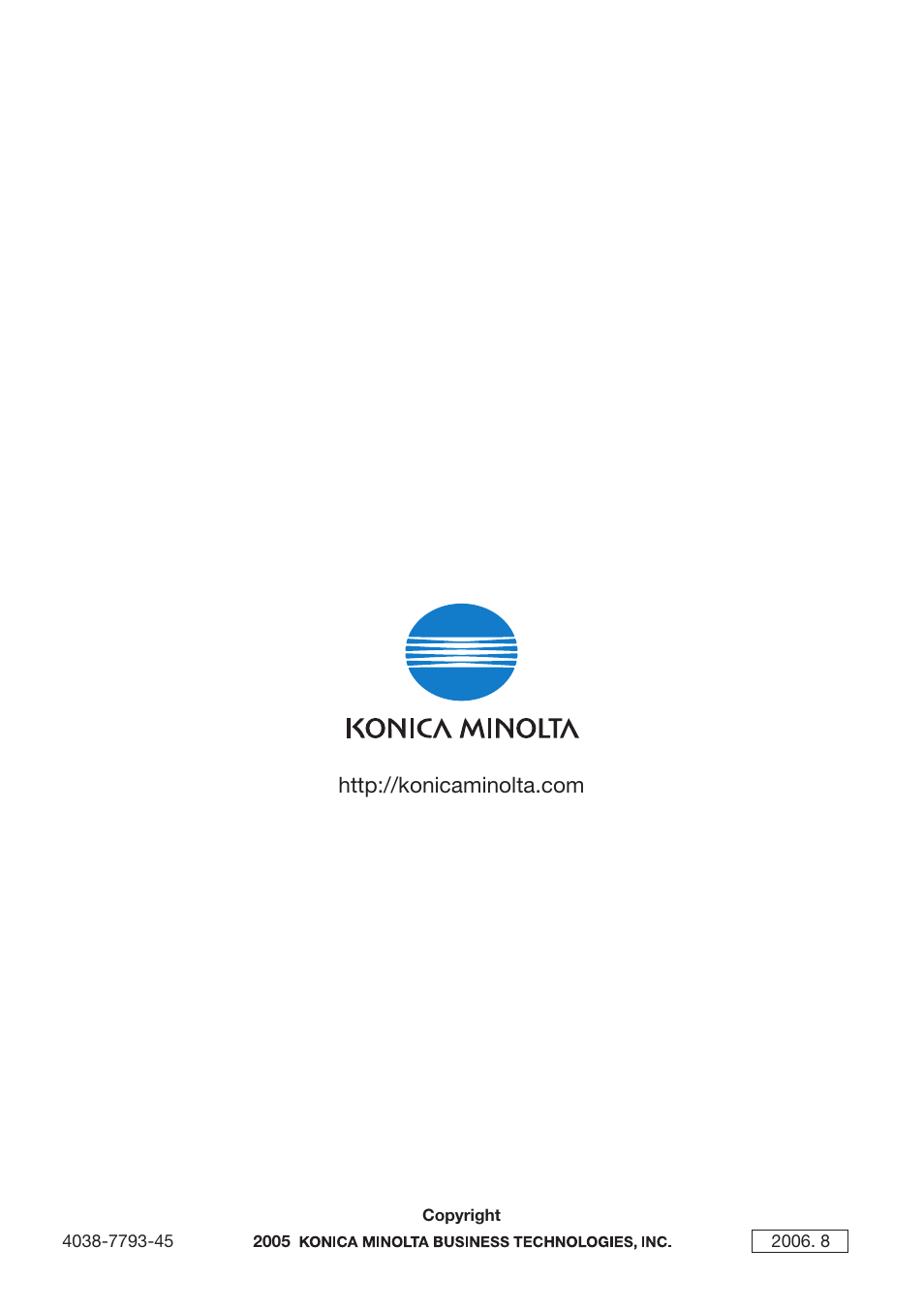 Konica Minolta C250P User Manual | Page 498 / 498