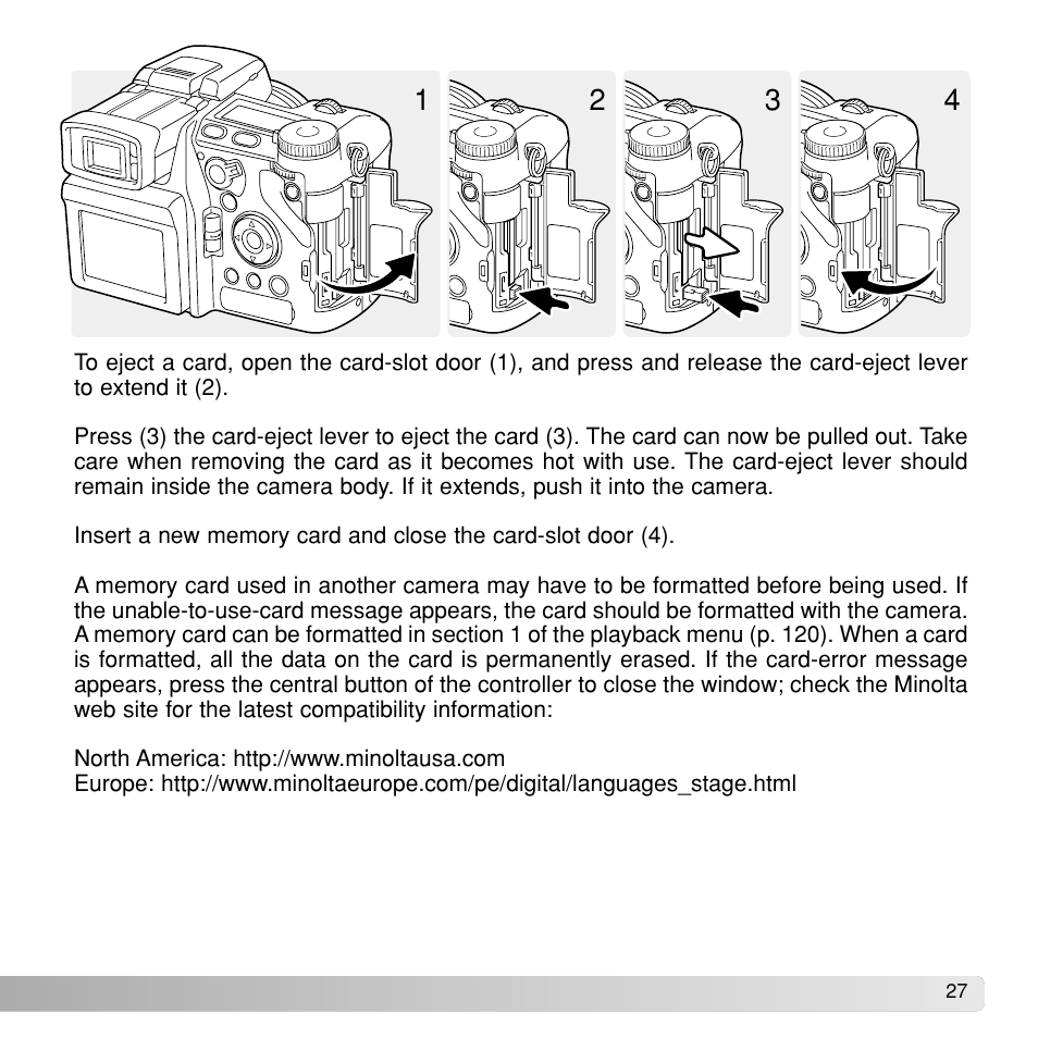Konica Minolta Dimage A1 User Manual | Page 27 / 49