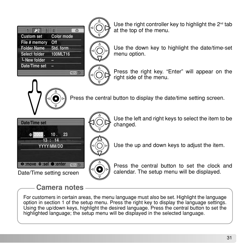 Konica Minolta Dimage A1 User Manual | Page 31 / 49