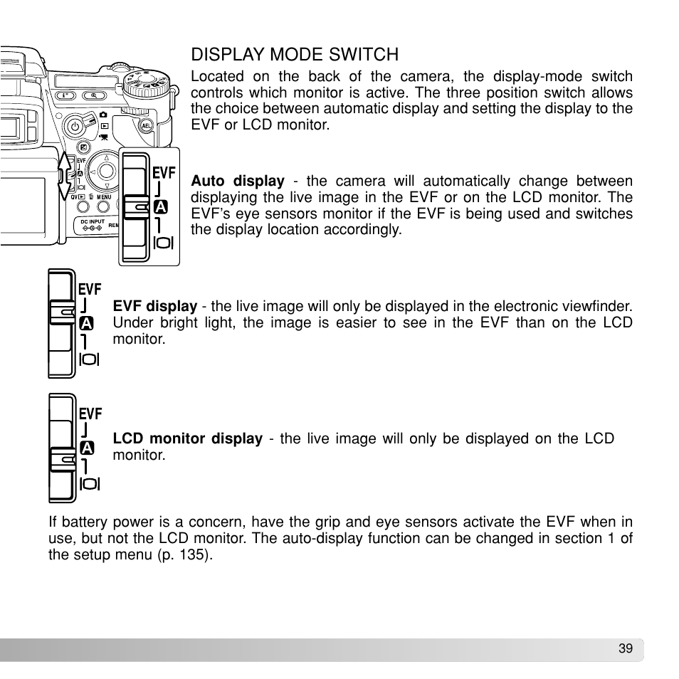 Display mode switch | Konica Minolta Dimage A1 User Manual | Page 39 / 49