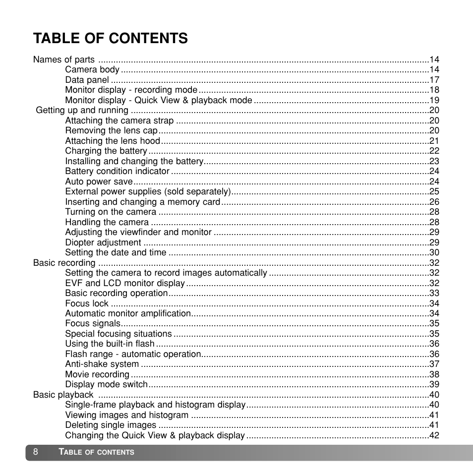 Konica Minolta Dimage A1 User Manual | Page 8 / 49