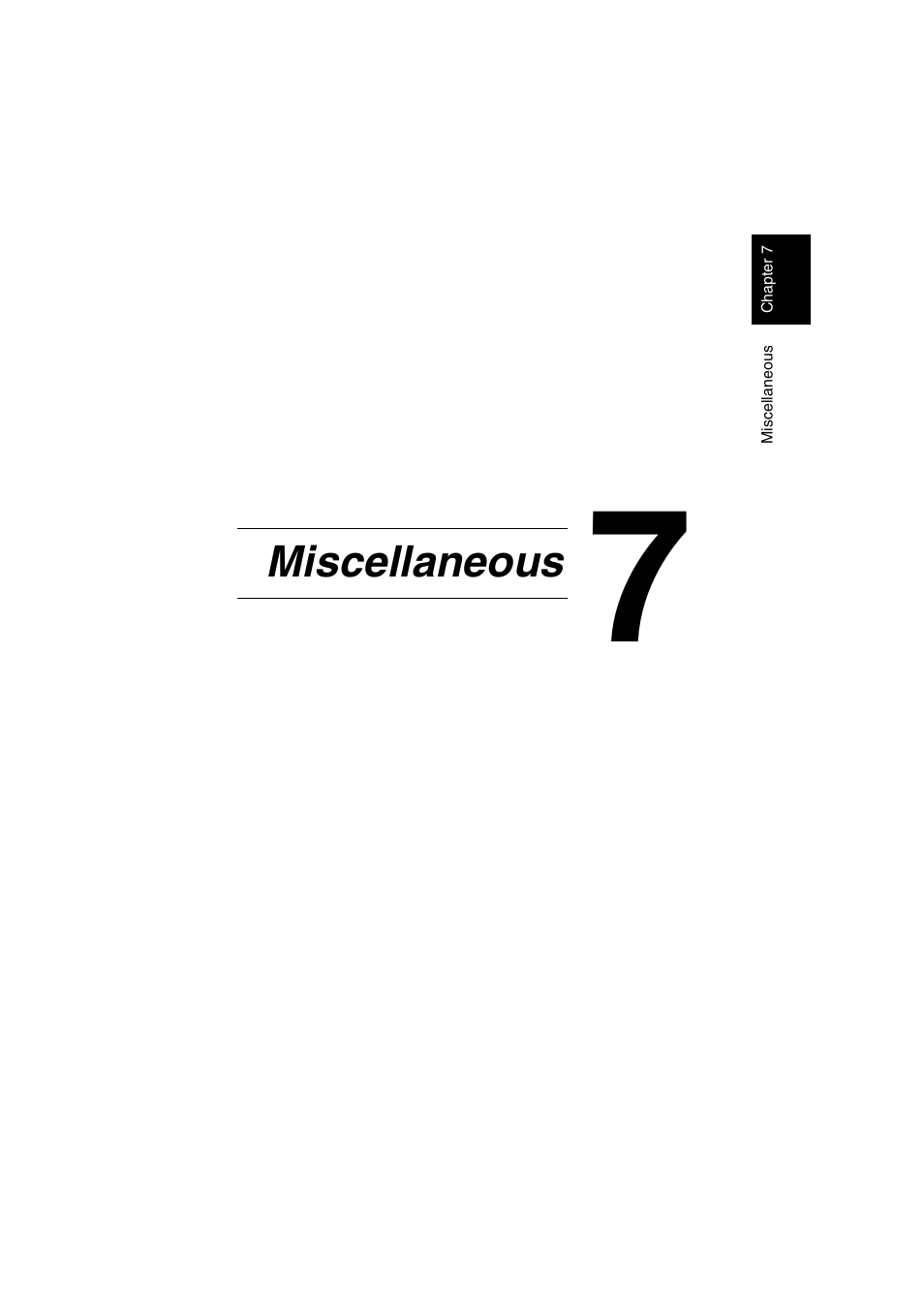 Ch.7 miscellaneous, Miscellaneous | Konica Minolta Di1610 User Manual | Page 134 / 148