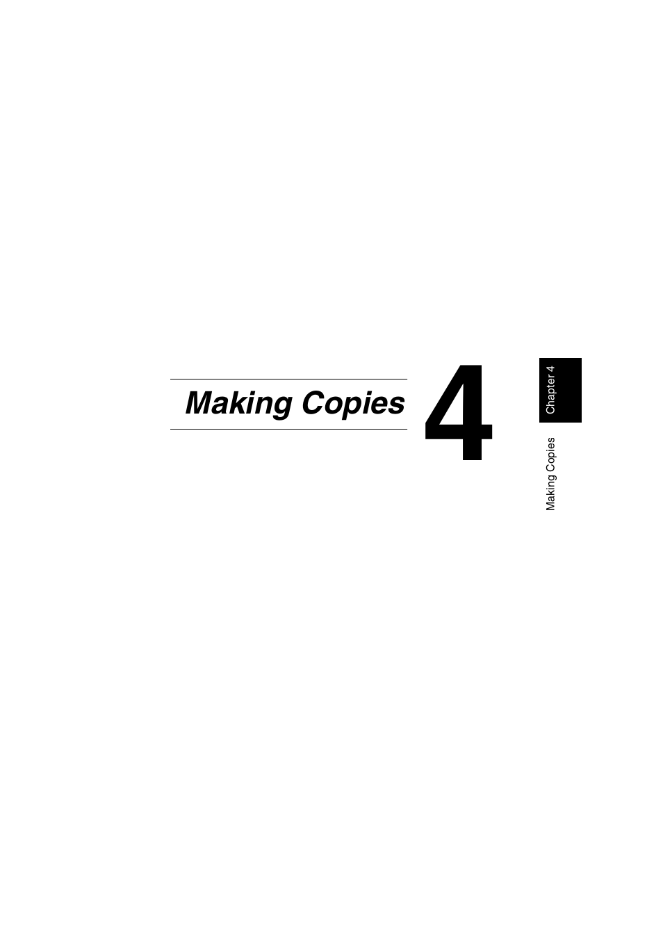 Ch.4 making copies, Making copies | Konica Minolta Di1610 User Manual | Page 62 / 148