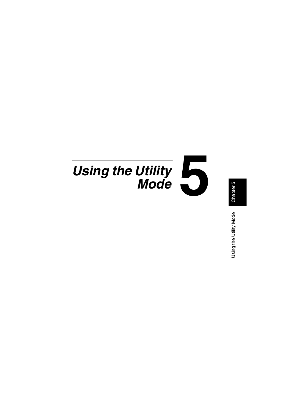 Ch.5 using the utility mode, Using the utility mode | Konica Minolta Di1610 User Manual | Page 78 / 148