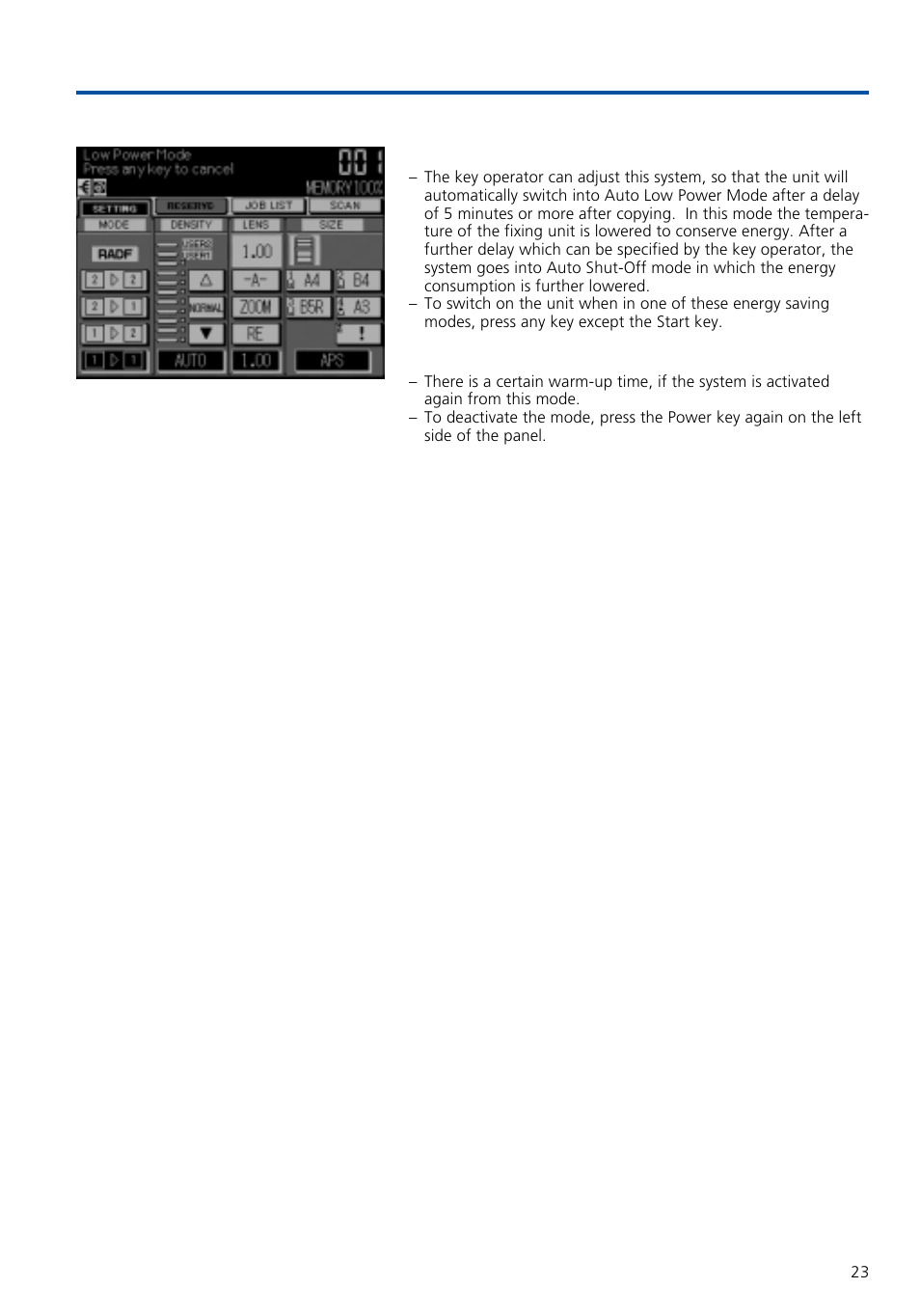 Before copying, 3 power saver mode | Konica Minolta 7020 User Manual | Page 23 / 58