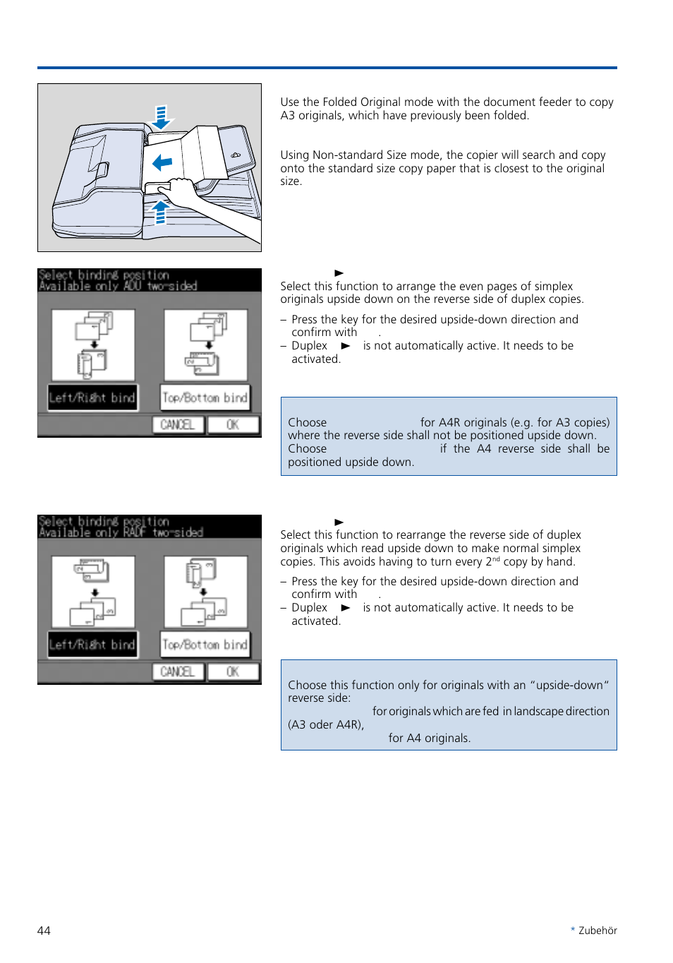 Special functions | Konica Minolta 7020 User Manual | Page 44 / 58